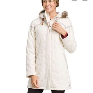 Prana Women's Cream Hooded Coat